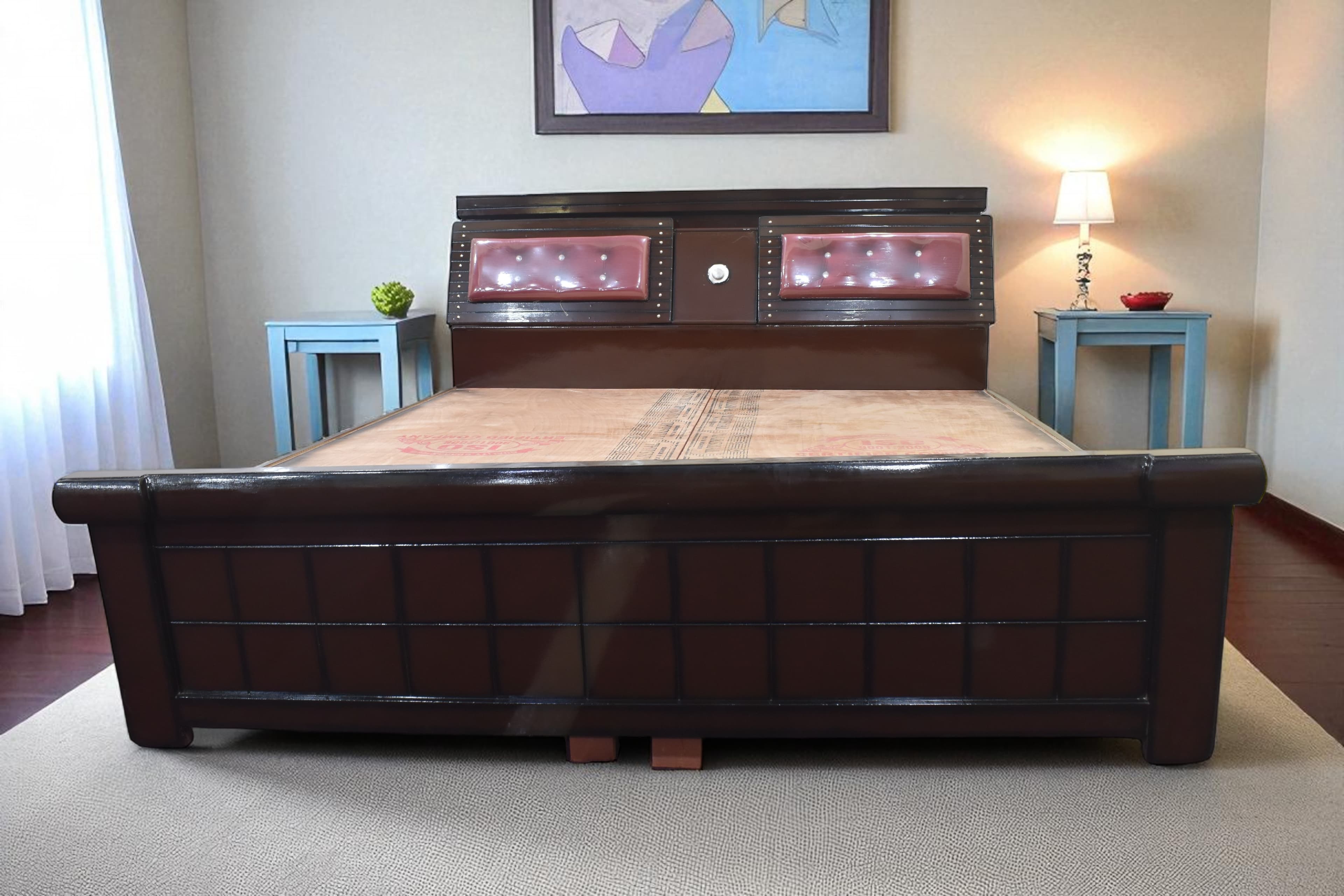 Regal Duo Cushion bed in brown colour 