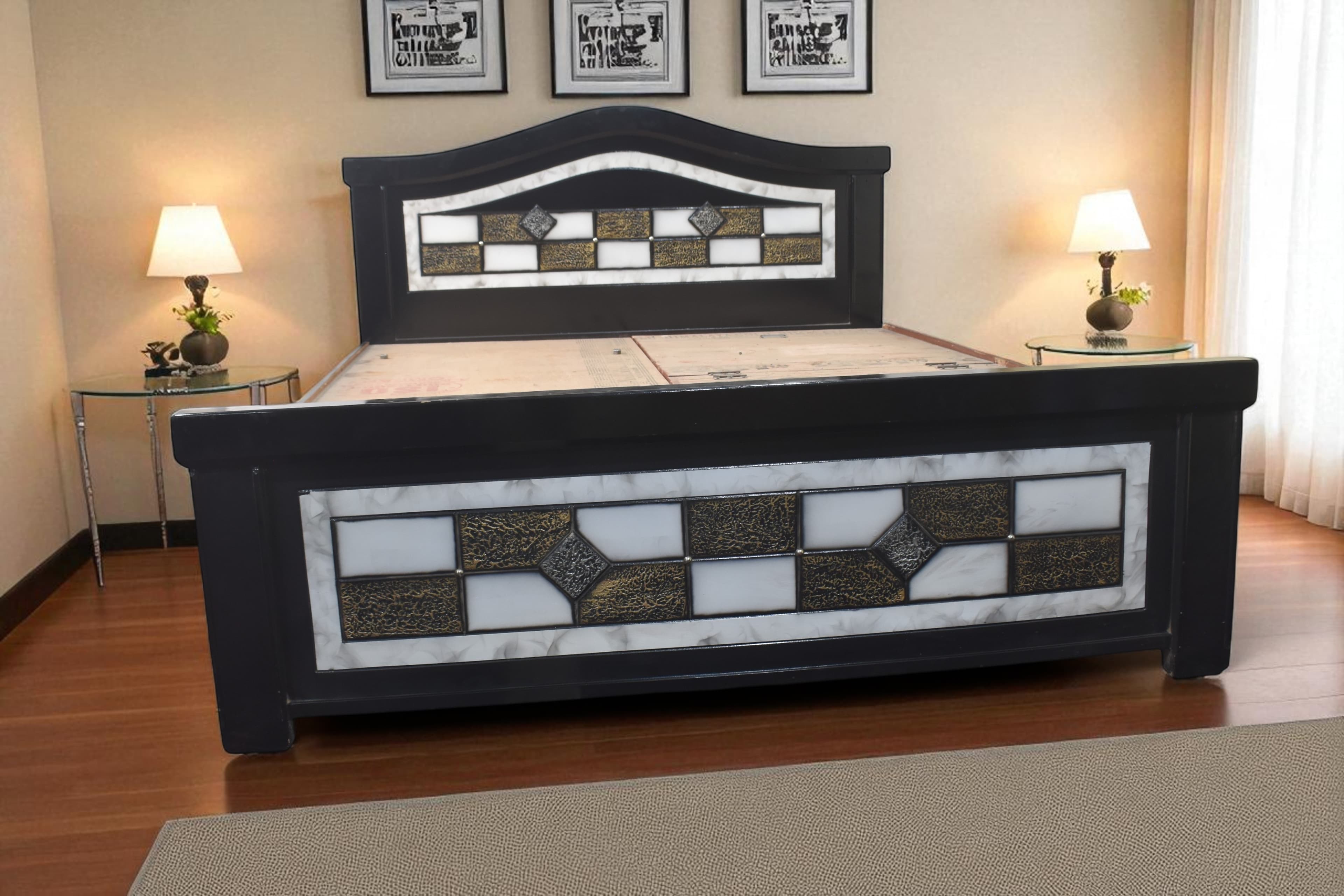 Regal Noir Mosaic Bed
