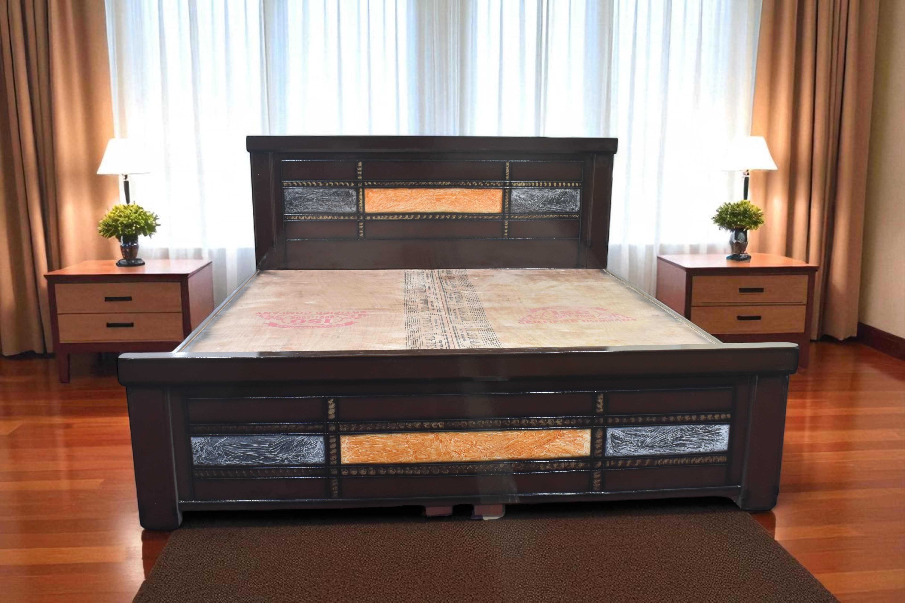 Sunset Harmony Bed in Brown Colour